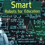 Smart robots for education helping students engage in interactive learning activities.